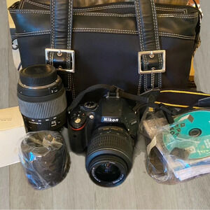 Nikon D5100 Camera Bundle with 18-55mm and 55-300mm Lenses